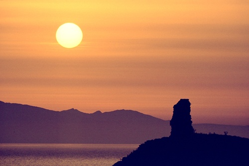 The Sea : Sunrise over Turkey from Molyvos, Lesvos