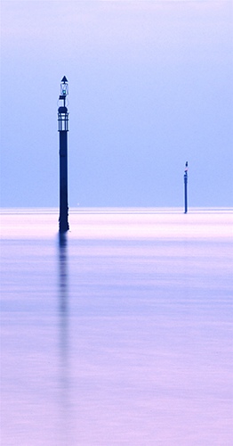The Sea : Waymarkers at Lepe