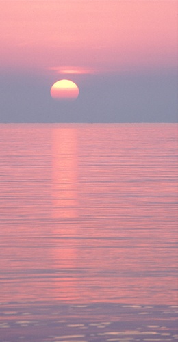 The Sea : Sunrise over the sea, Mallorca