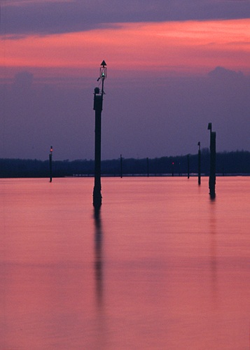 The Sea : Waymarkers in the mouth of Beaulieu river